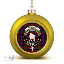 ScotsTee Shop Scottish Tennant SC Crest Tartan Christmas Ball Ornament