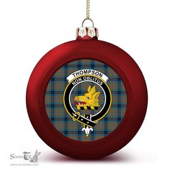 ScotsTee Shop Scottish Thompson Hunting Ancient Crest Tartan Christmas Ball Ornament
