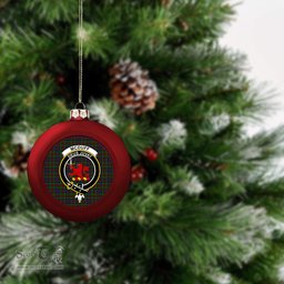 ScotsTee Shop Scottish McDuff Hunting Crest Tartan Christmas Ball Ornament