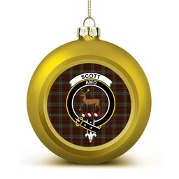 ScotsTee Shop Scottish Scott Hunting Crest Tartan Christmas Ball Ornament