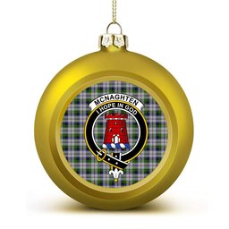 ScotsTee Shop Scottish Mcnaghten Dress Crest Tartan Christmas Ball Ornament