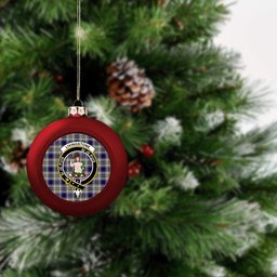ScotsTee Shop Scottish Livingstone Dress Crest Tartan Christmas Ball Ornament