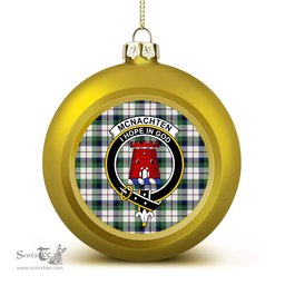 ScotsTee Shop Scottish McNachten Dress Modern Crest Tartan Christmas Ball Ornament