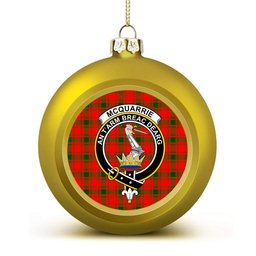 ScotsTee Shop Scottish McQuarrie Modern Crest Tartan Christmas Ball Ornament