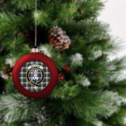 ScotsTee Shop Scottish Malcolm Dress Modern Crest Tartan Christmas Ball Ornament
