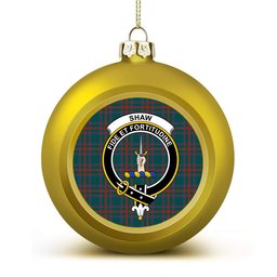 ScotsTee Shop Scottish Shaw of Tordarroch Hunting Modern Crest Tartan Christmas Ball Ornament