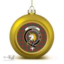 ScotsTee Shop Scottish Stewart of Appin Ancient Clan Crest Tartan Christmas Ball Ornament