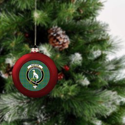 ScotsTee Shop Scottish Hunter of Hunterston Ancient Crest Tartan Christmas Ball Ornament