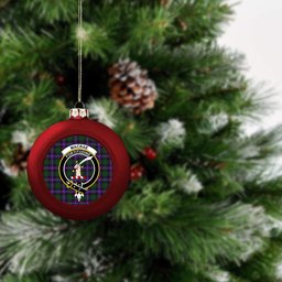 ScotsTee Shop Scottish MacRae Hunting 1 Crest Tartan Christmas Ball Ornament