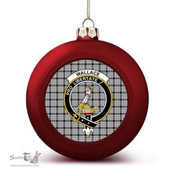 ScotsTee Shop Scottish Wallace Dress Crest Tartan Christmas Ball Ornament