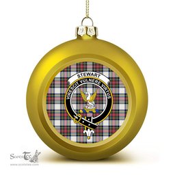 ScotsTee Shop Scottish Stewart Dress Modern Crest Tartan Christmas Ball Ornament