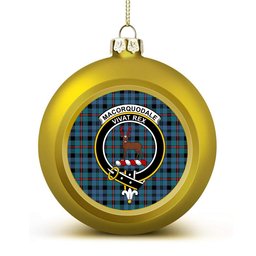ScotsTee Shop Scottish MacCorquodale Ancient Crest Tartan Christmas Ball Ornament