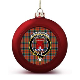 ScotsTee Shop Scottish McNaughton Ancient Crest Tartan Christmas Ball Ornament