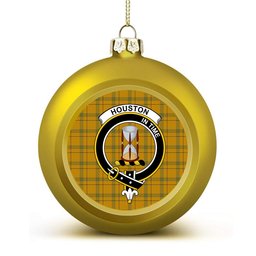 ScotsTee Shop Scottish Houston Ancient Crest Tartan Christmas Ball Ornament