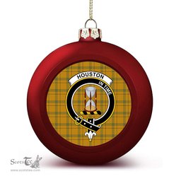 ScotsTee Shop Scottish Houston Ancient Crest Tartan Christmas Ball Ornament