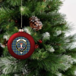 ScotsTee Shop Scottish Reid (Mill City) Modern Clan Crest Tartan Christmas Ball Ornament