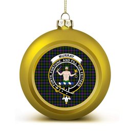 ScotsTee Shop Scottish Murray of Atholl Modern Crest Tartan Christmas Ball Ornament