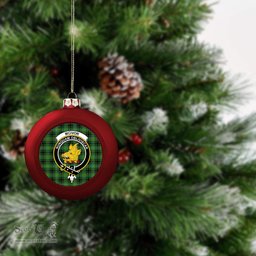 ScotsTee Shop Scottish McIvor Hunting Ancient Crest Tartan Christmas Ball Ornament