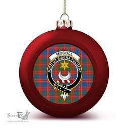 ScotsTee Shop Scottish McColl Old Ancient Crest Tartan Christmas Ball Ornament