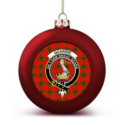 ScotsTee Shop Scottish Quarrie Modern Crest Tartan Christmas Ball Ornament