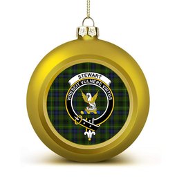 ScotsTee Shop Scottish Stewart Hunting Crest Tartan Christmas Ball Ornament