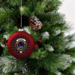 ScotsTee Shop Scottish McDonell Of Glengarry Modern Crest Tartan Christmas Ball Ornament