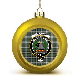 ScotsTee Shop Scottish McLaren Dress Crest Tartan Christmas Ball Ornament