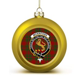 ScotsTee Shop Scottish McKintosh Red Crest Tartan Christmas Ball Ornament