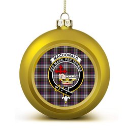 ScotsTee Shop Scottish MacDonald Dress 2 Crest Tartan Christmas Ball Ornament
