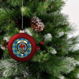 ScotsTee Shop Scottish Laing Modern Crest Tartan Christmas Ball Ornament