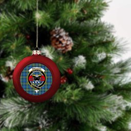 ScotsTee Shop Scottish MacLeod of Harris Ancient Crest Tartan Christmas Ball Ornament