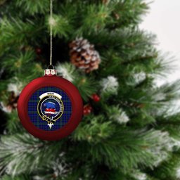ScotsTee Shop Scottish Weir Crest Tartan Christmas Ball Ornament