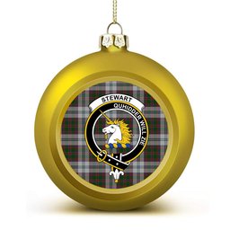 ScotsTee Shop Scottish Stewart of Appin Dress Crest Tartan Christmas Ball Ornament