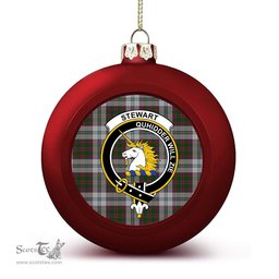 ScotsTee Shop Scottish Stewart of Appin Dress Crest Tartan Christmas Ball Ornament