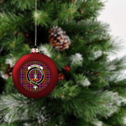 ScotsTee Shop Scottish MacIntyre Modern Crest Tartan Christmas Ball Ornament