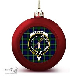 ScotsTee Shop Scottish Lammie Crest Tartan Christmas Ball Ornament