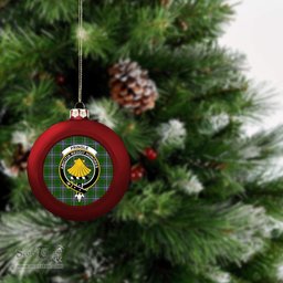 ScotsTee Shop Scottish Pringle Crest Tartan Christmas Ball Ornament