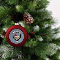 ScotsTee Shop Scottish MacDonald from Rawtenstall Crest Tartan Christmas Ball Ornament