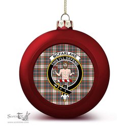 ScotsTee Shop Scottish McFarlane Dress Ancient Crest Tartan Christmas Ball Ornament