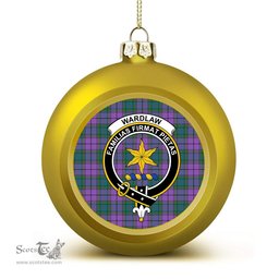 ScotsTee Shop Scottish Wardlaw Ancient Crest Tartan Christmas Ball Ornament