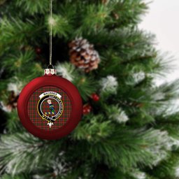 ScotsTee Shop Scottish MacInnes Hastie Crest Tartan Christmas Ball Ornament