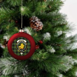 ScotsTee Shop Scottish MacIver Hunting Crest Tartan Christmas Ball Ornament