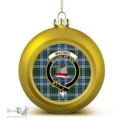 ScotsTee Shop Scottish MacNeil Dress Crest Tartan Christmas Ball Ornament