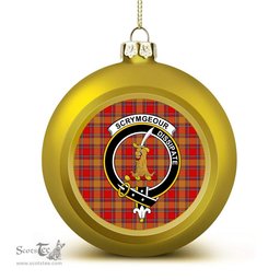 ScotsTee Shop Scottish Scrymgeour Modern Crest Tartan Christmas Ball Ornament
