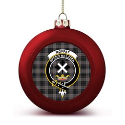 ScotsTee Shop Scottish Moffat 1984 Crest Tartan Christmas Ball Ornament