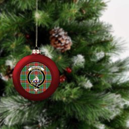 ScotsTee Shop Scottish Muirhead SC Crest Tartan Christmas Ball Ornament