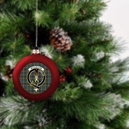 ScotsTee Shop Scottish McClellan Ancient Crest Tartan Christmas Ball Ornament