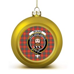 ScotsTee Shop Scottish McNab Ancient Crest Tartan Christmas Ball Ornament