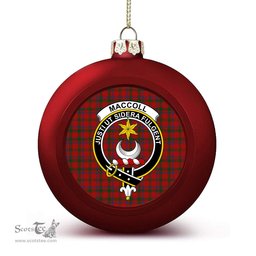 ScotsTee Shop Scottish MacColl 3 Crest Tartan Christmas Ball Ornament
