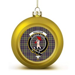 ScotsTee Shop Scottish Tailyour Weathered Crest Tartan Christmas Ball Ornament